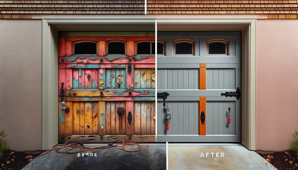 Garage door work in Upton
