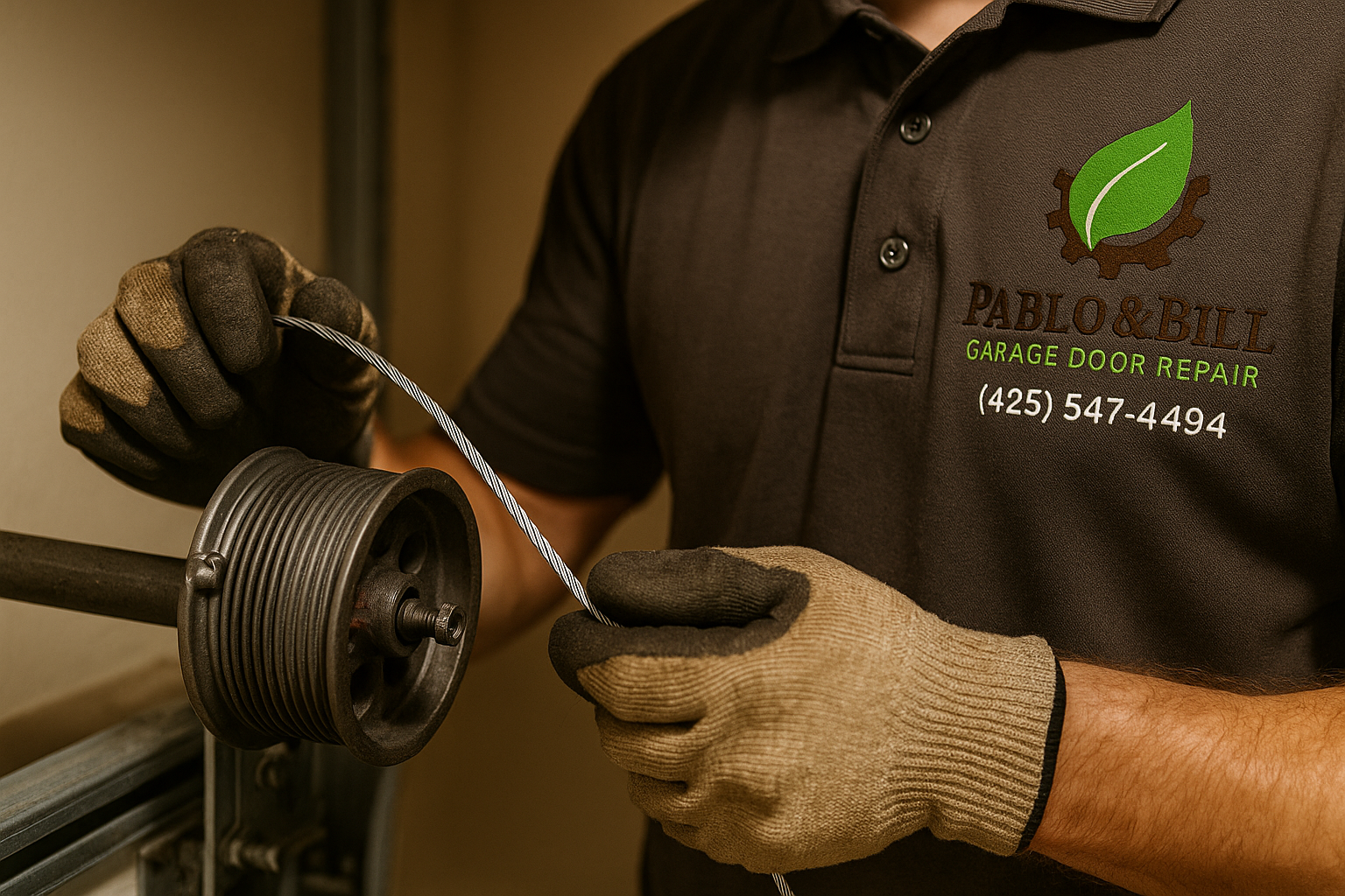 Garage Door Cable Repair in Plainville
