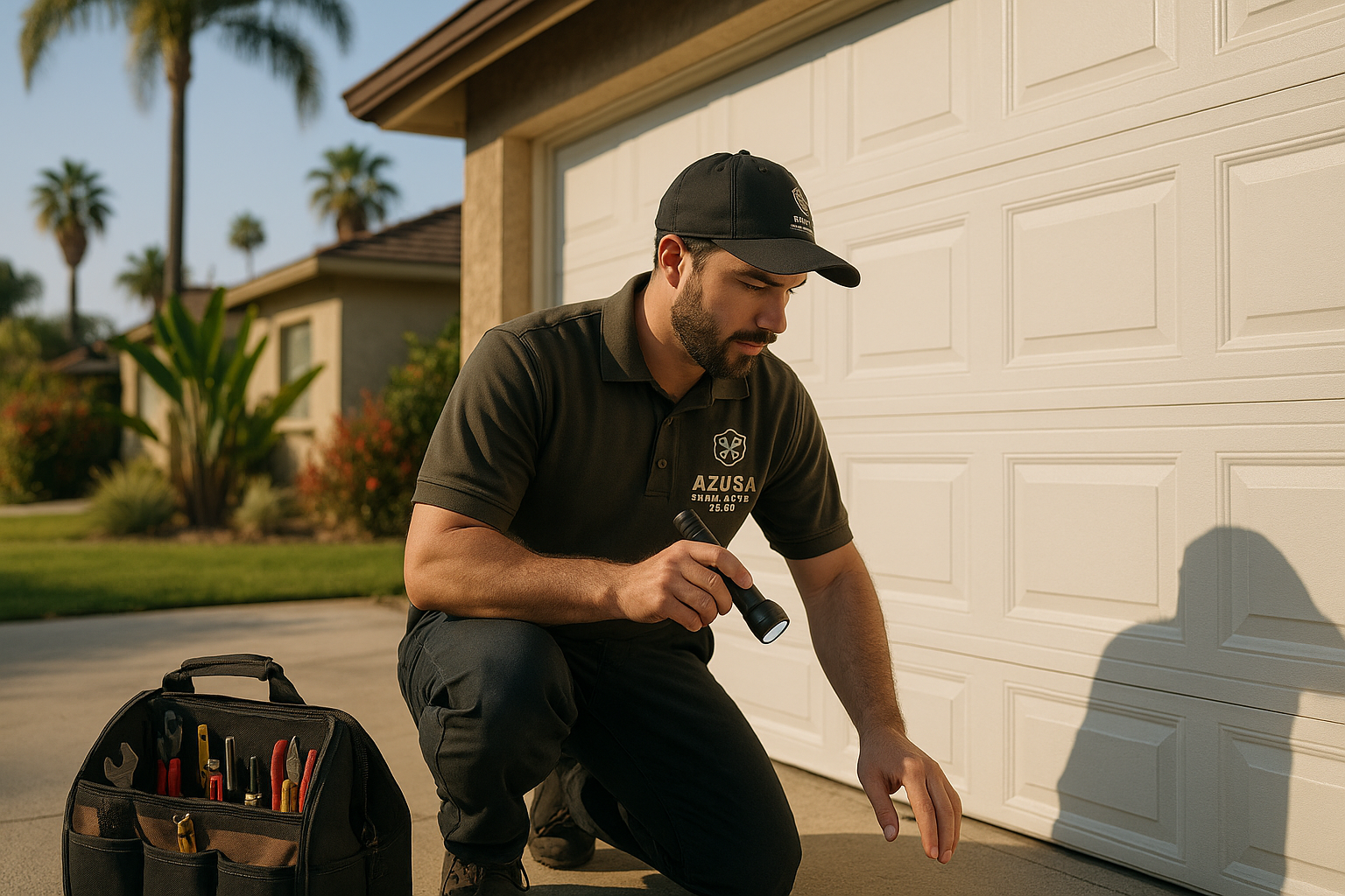 Garage door work in Farnumsville