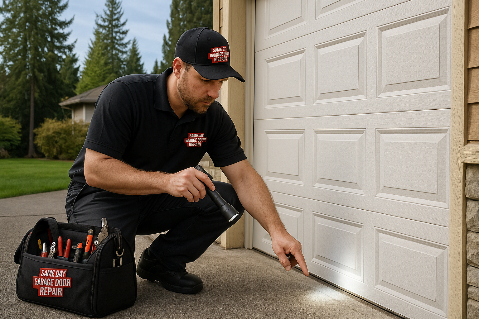 Garage door work in Plainville