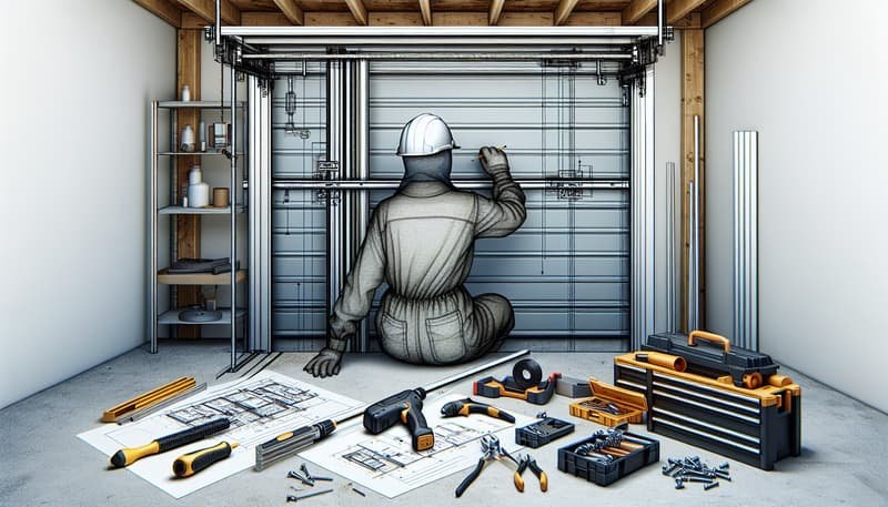 Garage Door Track Repair in Upton